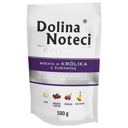 DOLINA NOTECI bogata w królika z żurawiną 500g