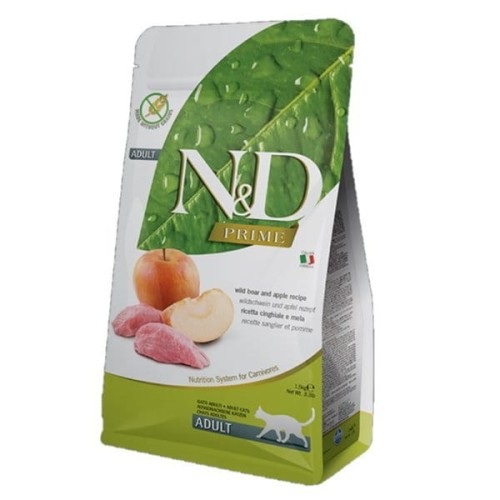 FARMINA N&D PRIME Adult Dziczyzna z jabłkiem 300g 
