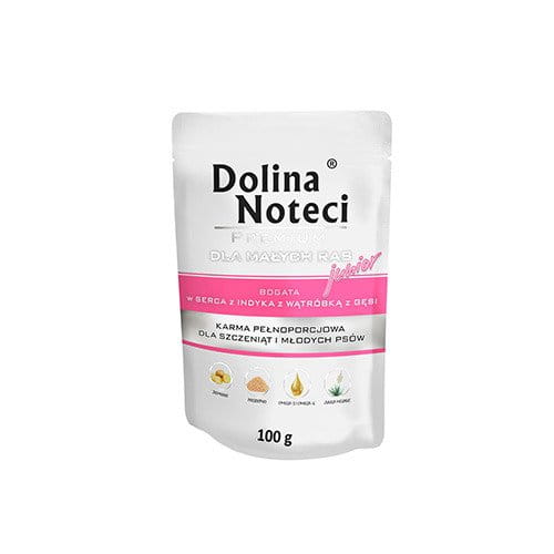 DOLINA NOTECI junior bogata w serca indyka z wątróbką z gęsi 100G 
