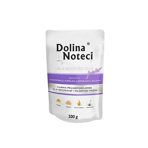 DOLINA NOTECI junior bogata w wątróbkę z królika z ozorami jelenia 100G