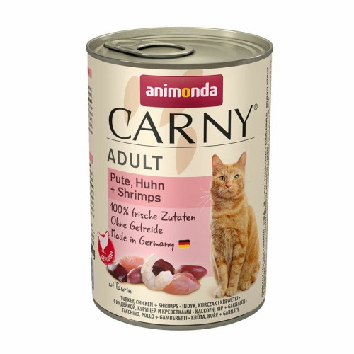 ANIMONDA CARNY z indykiem, kurczakiem i krewetkami dla kota 400g