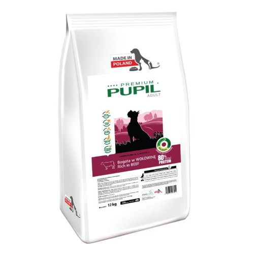 PUPIL Premium Adult Medium & Large Wołowina 3kg 