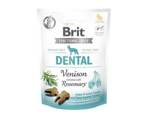 BRIT CARE Functional Snack DENTAL Dziczyzna 150g