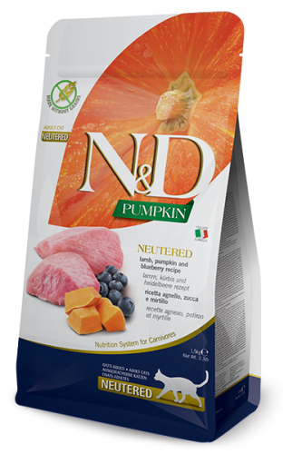 FARMINA N&D PUMPKIN NEUTERED Jagnięcina z dynią i borówką 1,5kg