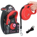 FLEXI Smycz automatyczna Classic Taśma M 25kg 5m czerwona