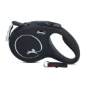 FLEXI Smycz automatyczna Classic Taśma S 15kg  czarna 5m