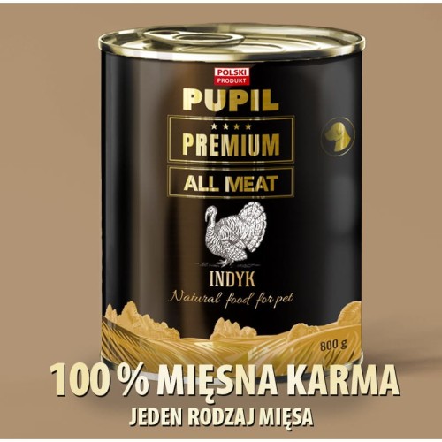 PUPIL Premium All Meat GOLD indyk 800g