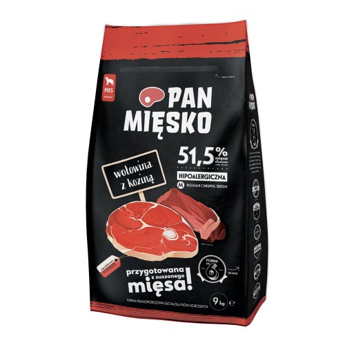 Pan Mięsko Wołowina z Koziną  M 20 kg 