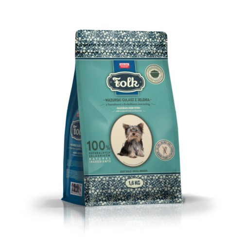 FOLK MINI Mazurski gulasz z jelenia z burakami i dodatkiem żurawiny 7kg 