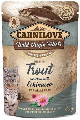 CARNILOVE For Adult Cat Trout z Pstrągiem 85g  