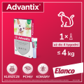 BAYER Advantix - dla psów do 4kg (4 pipety x 0,4ml)
