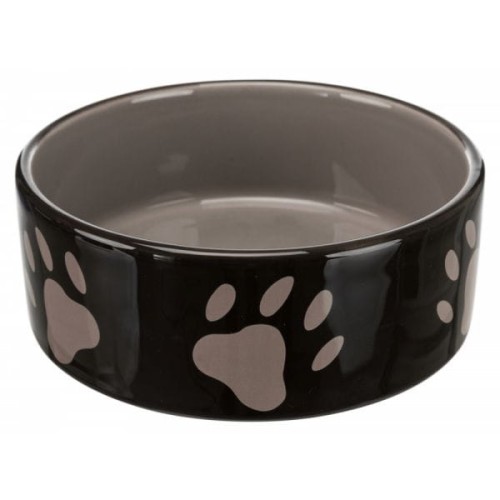 TRIXIE Miska ceramiczna brązowa w szare łapki 1,4l  