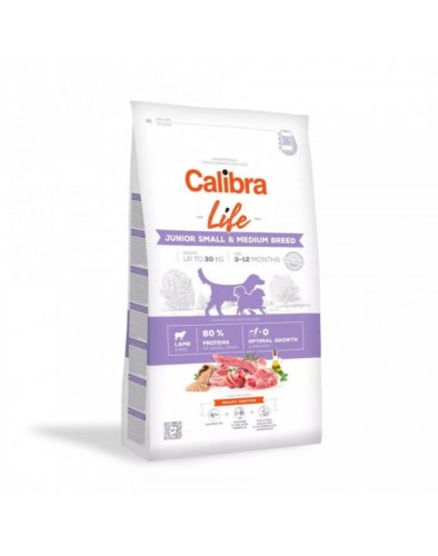 CALIBRA Life Junior Small Medium Jagnięcina 12 kg  