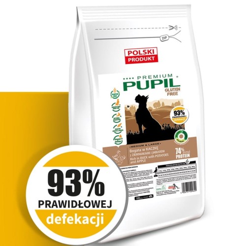 PUPIL Premium Adult  Medium & Large  Kaczka 12 kg 