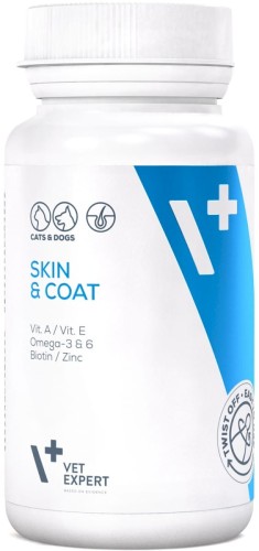  VETEXPERT Skin Coat Skóra i Sierść Dla psa i kota 30 kapsułek