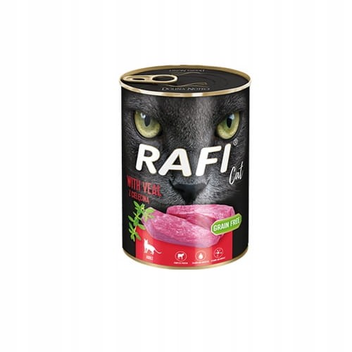 RAFI Z Cielęciną dla kota 400g  