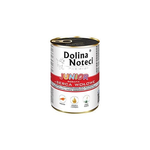 DOLINA NOTECI JUNIOR bogata w serca wołowe 400g