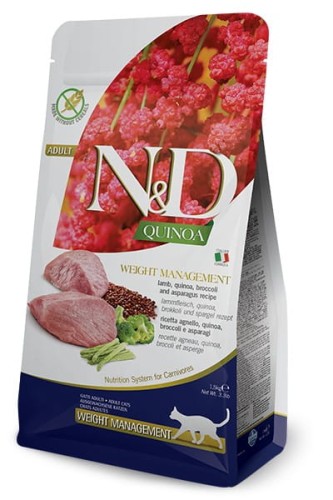 FARMINA N&D QUINOA WEIGHT MANAGEMENT Jagnięcina z brokułami 300g  