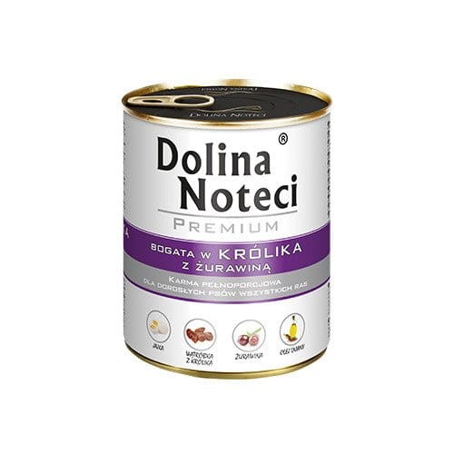 DOLINA NOTECI bogata w królika z żurawiną 800g