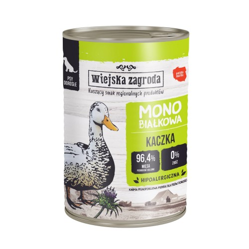 Wiejska zagroda karma monobiałkowa dla psa z kaczką 400g 