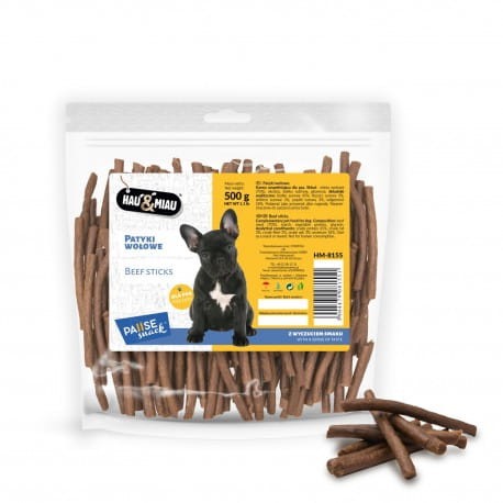 HAU & MIAU Patyki Wołowe 500g