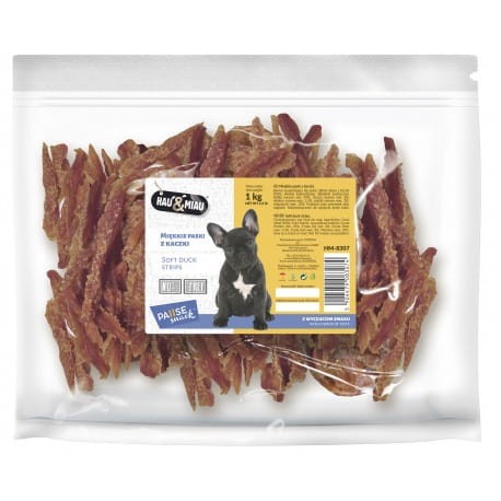 HAU & MIAU Miękkie Paski z Kaczki 500g