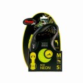 FLEXI Smycz automatyczna Taśma M 25kg  żółty neon 5m
