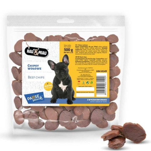 HAU & MIAU Chipsy Wołowe  500g