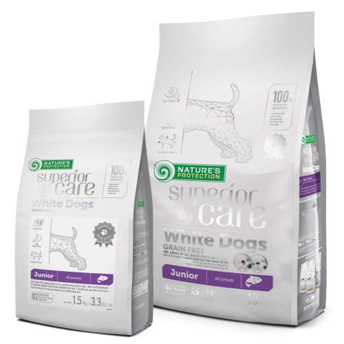 Nature’s Protection White Junior All Breeds Salmon 1,5kg 