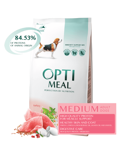 OPTIMEAL Adult Medium  Indyk 12 kg