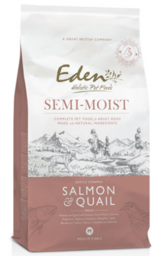 Eden semi-moist  Łosoś & Przepiórka M  2 kg 