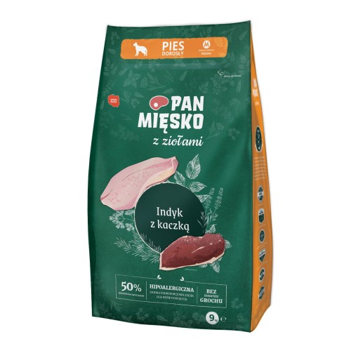 Pan Mięsko z Ziołami Indyk z Kaczką M 9kg