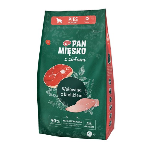 Pan Mięsko z Ziołami Wołowina z Królikiem M 9kg