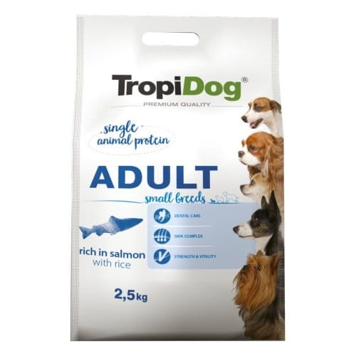 TROPIDOG Adult Small Łosoś 2,5kg 