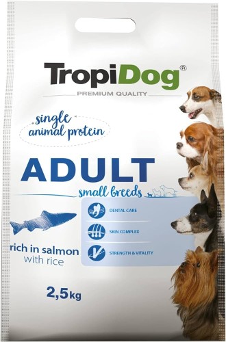 TROPIDOG Adult Medium & Large Łosoś  2,5 kg 