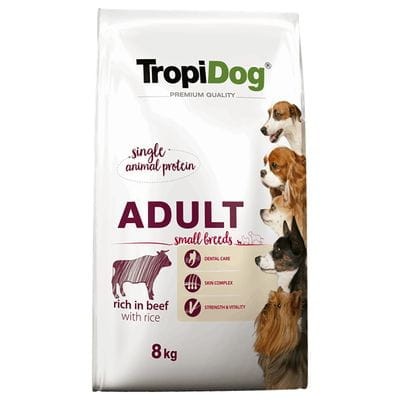 TROPIDOG Adult Small Wołowina 8kg