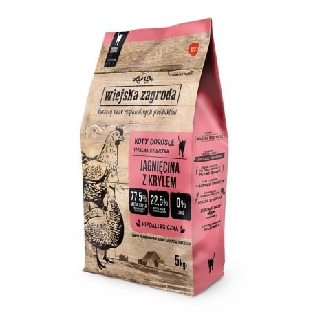 WIEJSKA ZAGRODA  Jagnięcina z krylem 5kg 