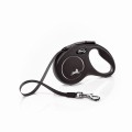 FLEXI Smycz automatyczna Classic Taśma S 15kg  czarna 5m
