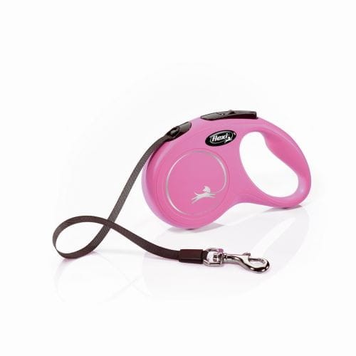 FLEXI Smycz automatyczna Classic Taśma S 15kg różowa 5m