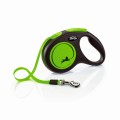 FLEXI Smycz automatyczna  Taśma M 25kg  zielony neon 5m 