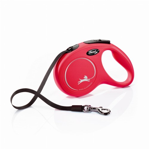 FLEXI Smycz automatyczna Classic Taśma M 25kg 5m czerwona