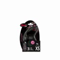 FLEXI Smycz automatyczna Classic Taśma XS 12kg  czarna 3m