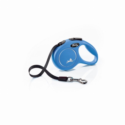 FLEXI Smycz automatyczna Classic Taśma XS 12kg  niebieska 3m