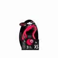 FLEXI Smycz automatyczna Classic Taśma XS 12kg czerwona 3m