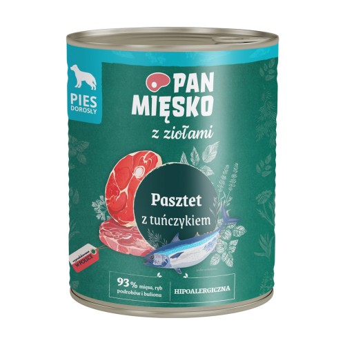Pan Mięsko z Ziołami Pasztet z tuńczykiem 800g 