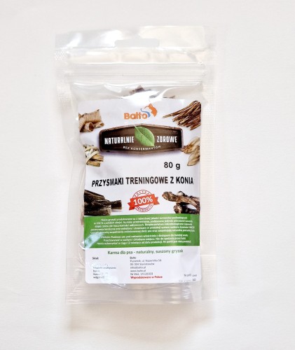 BALTO Przysmak treningowy z konia 80 g