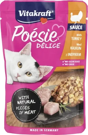 VITAKRAFT Poesie Delice Indyk w sosie 85g