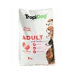 TROPIDOG Adult Small & Medium Indyk  8 kg  