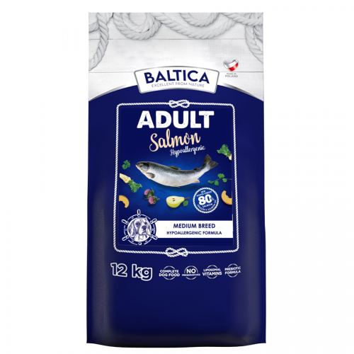 BALTICA Adult Medium Hypoalergiczna Łosoś 12kg  