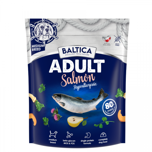 BALTICA Adult Medium Hypoalergiczna Łosoś 1kg   